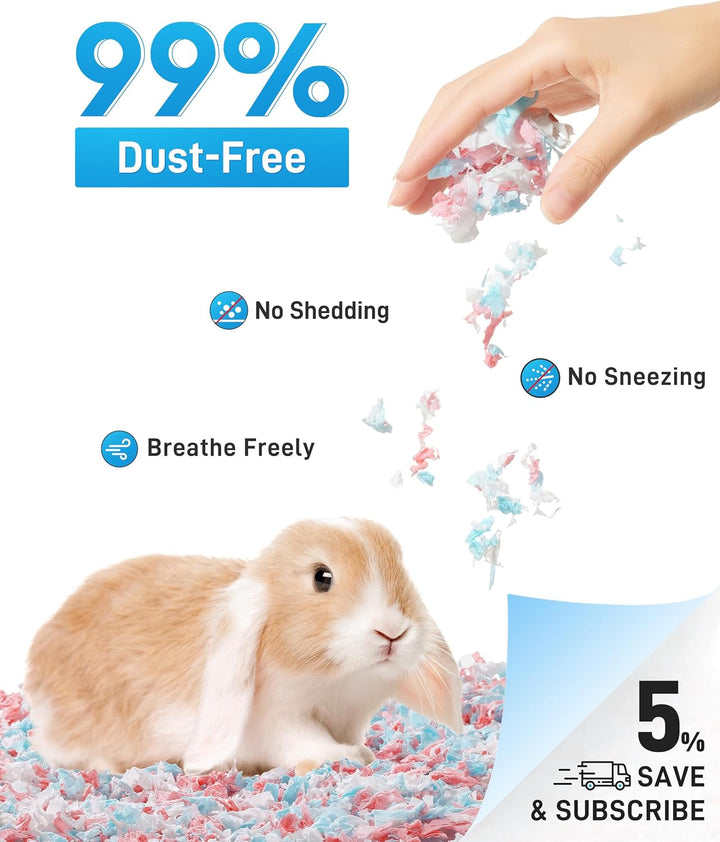 BUCATSTATE Hamster Streu 50L, Besonders Saugfähige & 99,9% Staubfrei Kleintierstreu Papierstreu, Ein