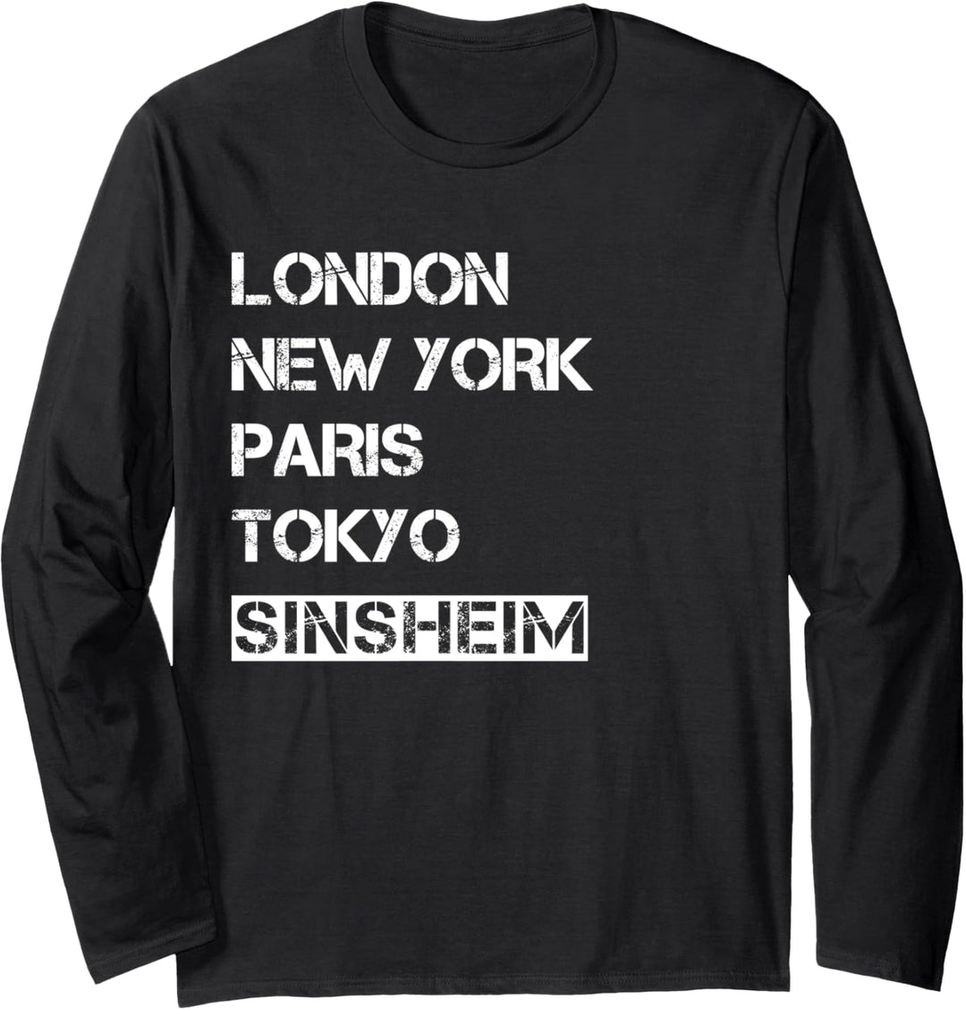 Meine Stadt! Geburtsort & Heimatliebe Sinsheim Langarmshirt