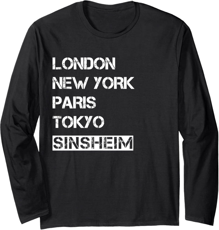 Meine Stadt! Geburtsort & Heimatliebe Sinsheim Langarmshirt