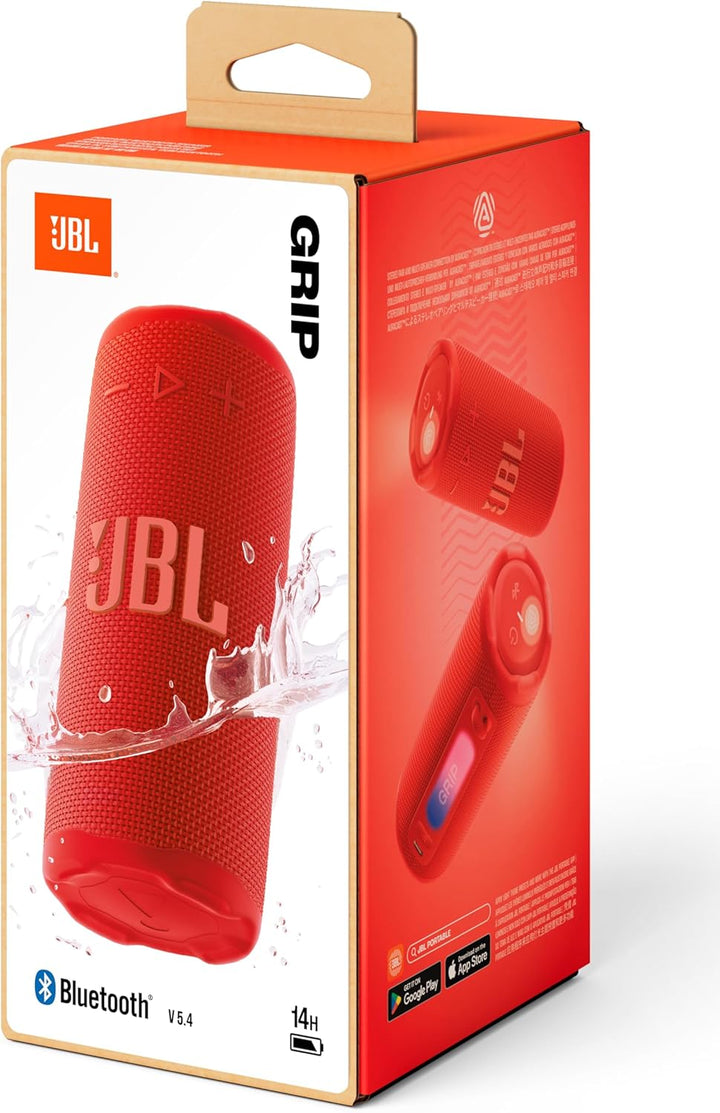 JBL Grip Kompakter Bluetooth Lautsprecher, JBL Pro Sound mit AI Sound Boost, IP68 Wasser- und Staubd
