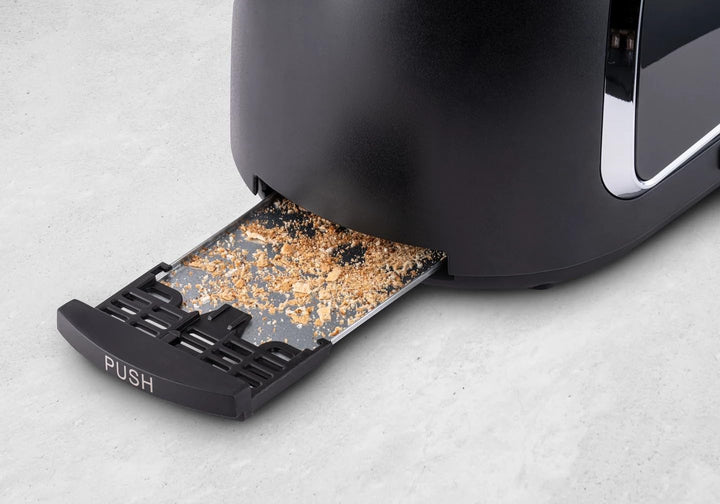 Trisa Toast IT! Digitaler Toaster 2 Scheiben 800W – Moderner Touchscreen Toaster mit Brötchenaufsatz