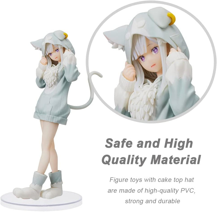 IOSCDH Emili-a Figuren Statue,Re Zero Figuren- Starting Life in Another World, Anime Figuren, 8.2inc