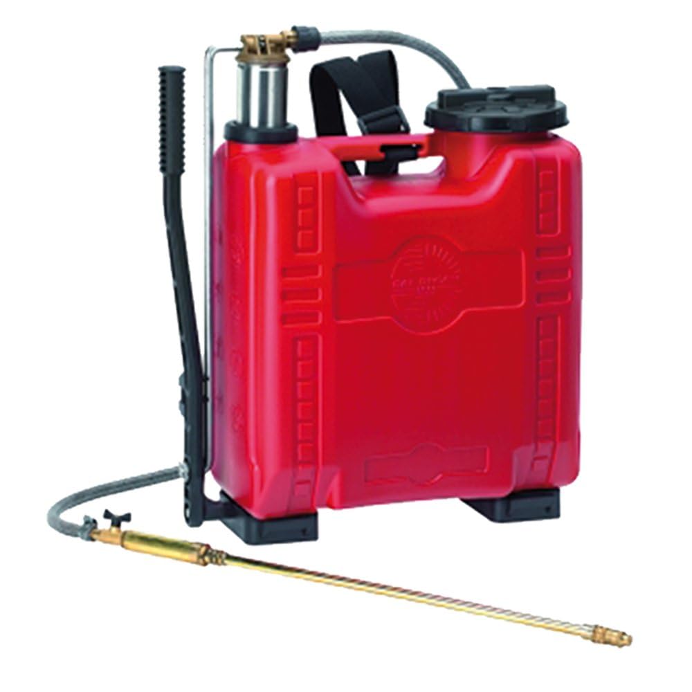 Dal Degan Venere Pumpe A Schulter, Pumpvorrichtung Edelstahl, 12 l, Rot