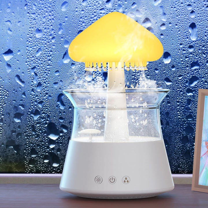 Diffuserlove Regen Wolken luftbefeuchter Rain Cloud Humidifier mit Fernbedienung Pilz Wasser Lampe R