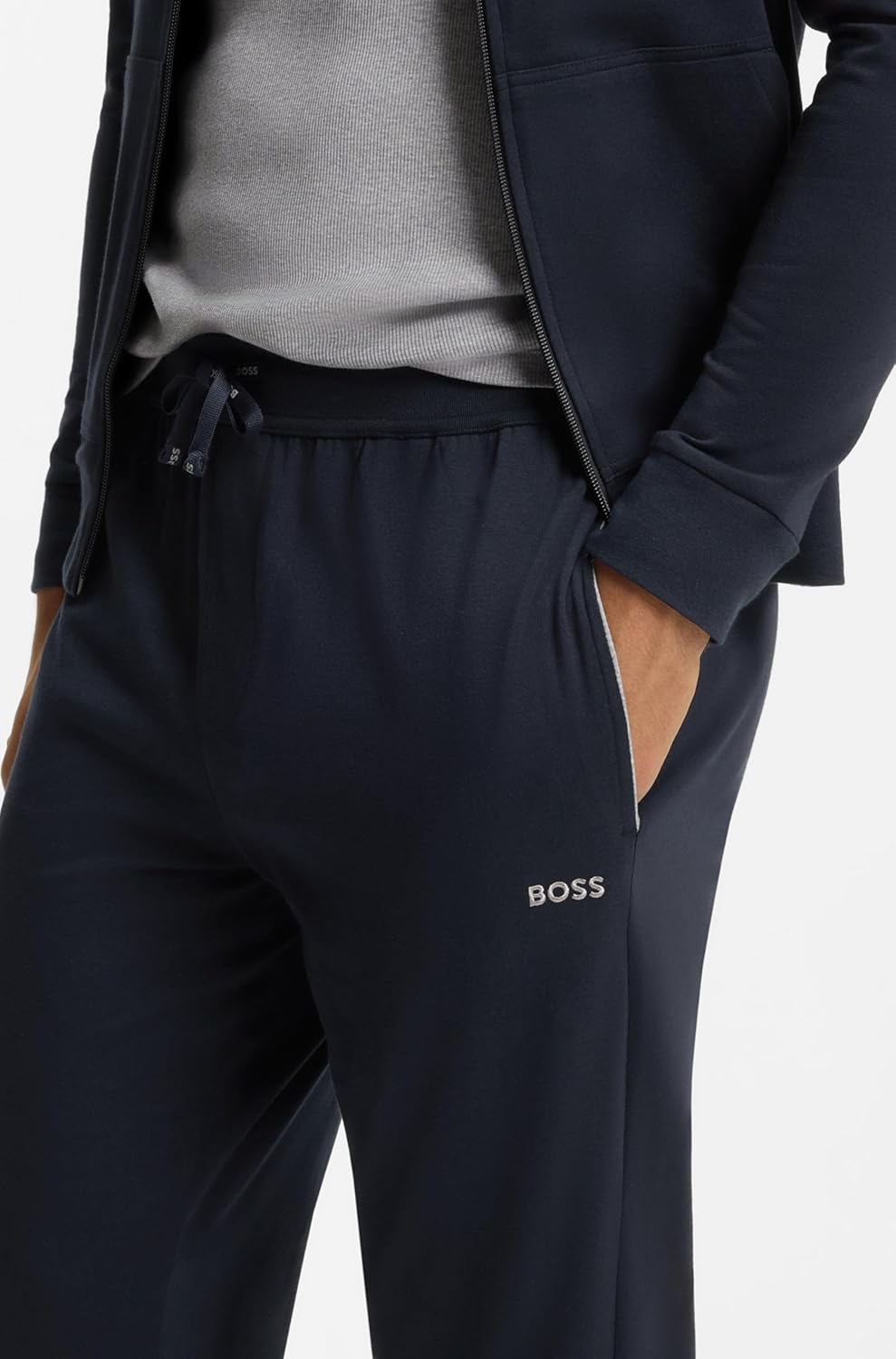 BOSS Herren Mix&Match Pants Jogginghose aus Stretch-Baumwolle mit Logo-Stickerei Apparel Einheitsgrö