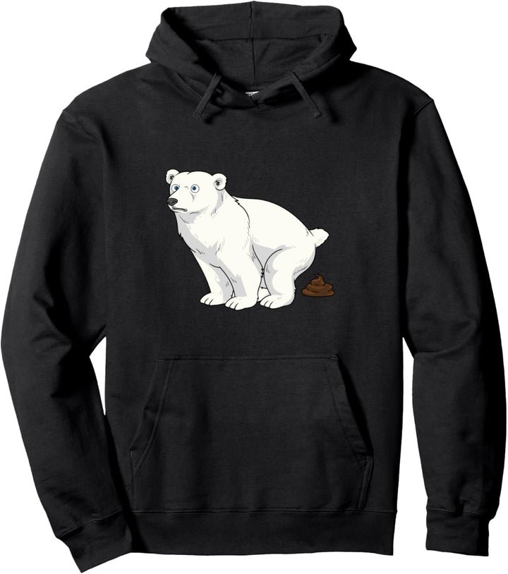 Eisbär I Eisbären I Polarbär I Tiere die Kacken Portrait Pullover Hoodie