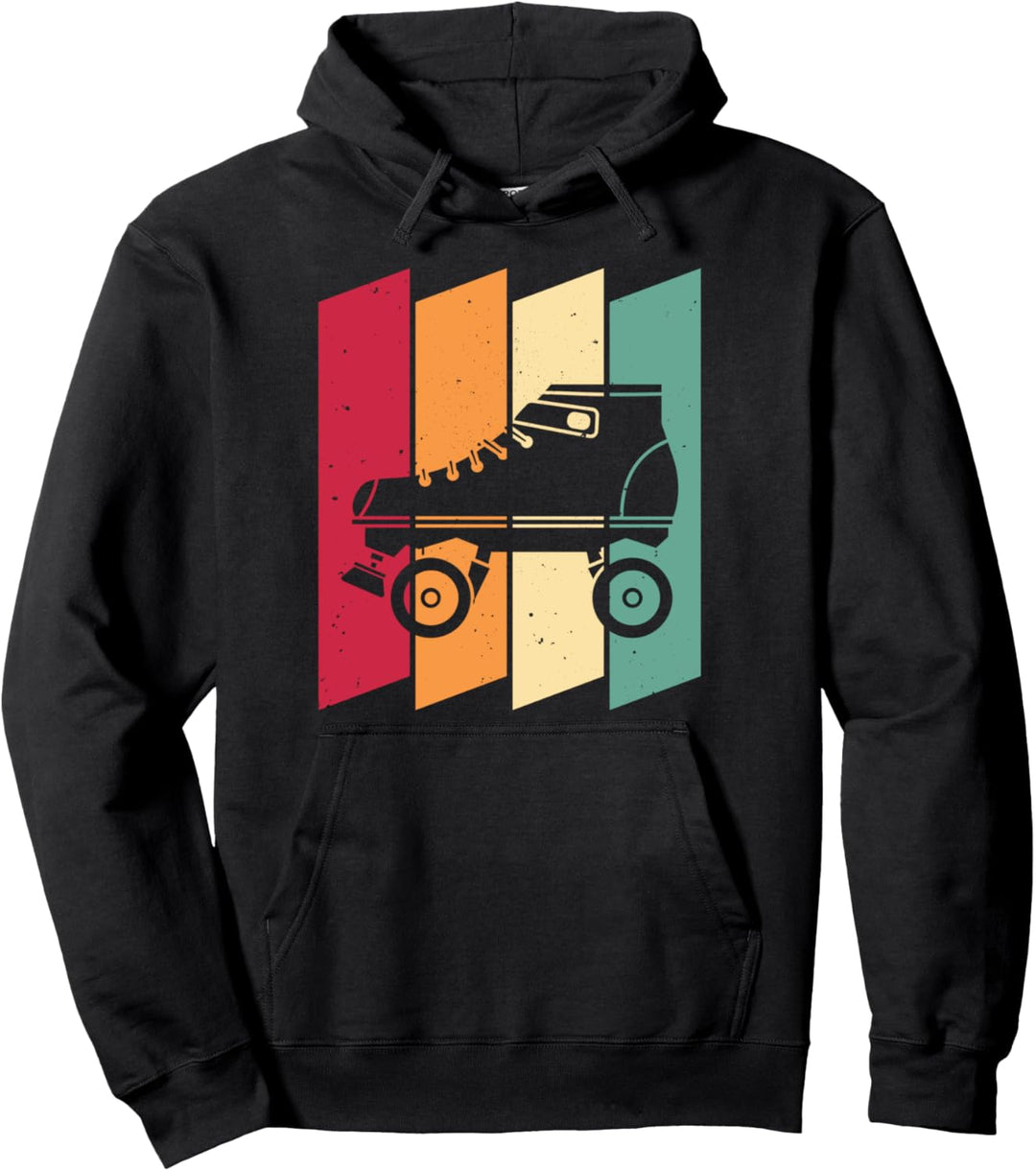 Retro Rollschuh Laufen Roller Skates - Vintage Rollschuhe Pullover Hoodie