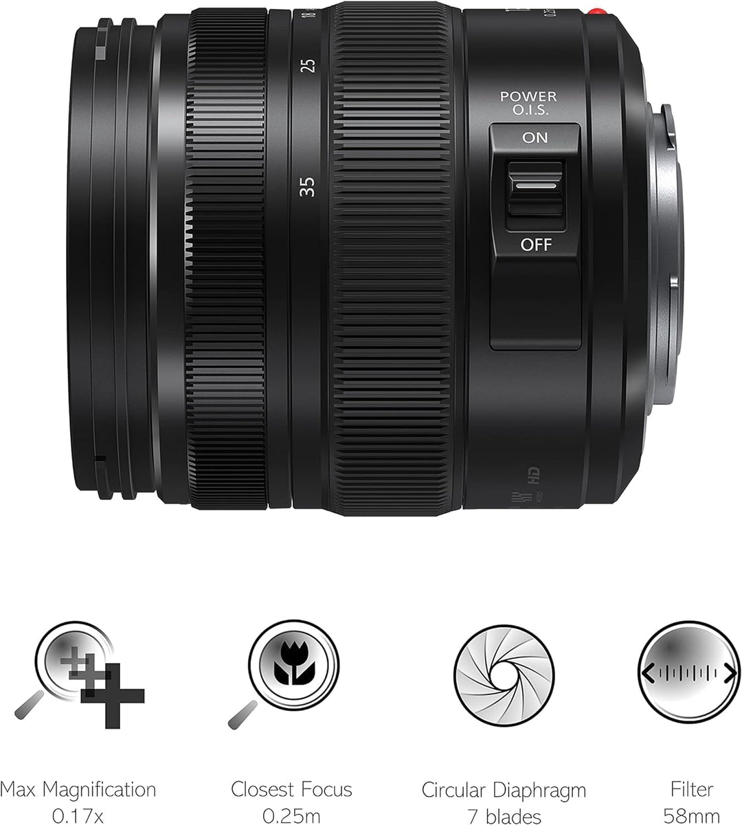 Panasonic H-HSA12035E Lumix G Vario 12-35 mm/ F2.8 ASPH./Power O.I.S. schwarz Single, Single
