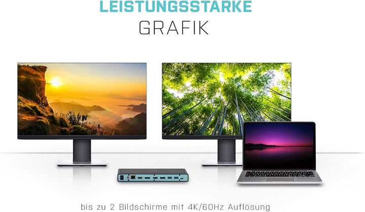 i-tec USB 3.0 / USB-C 5K Universal Docking Station (2x 4K 60Hz Video, 2x HDMI, 1x LAN, 5x USB 3.0, 1