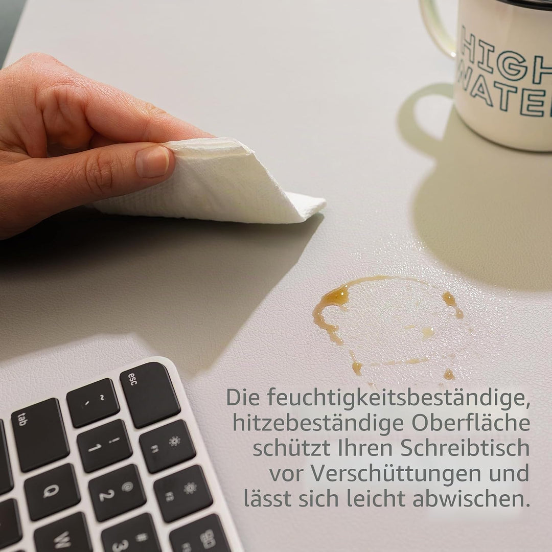 Twelve South DeskPad | Nachhaltige Leder-Verlängerungsmatte für die Maus, spritzwasserfest, rutschfe