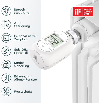 Linkind Smart Heizungsthermostat Starter Kit, WiFi Heizkörperthermostat mit Hub, App programmierbar