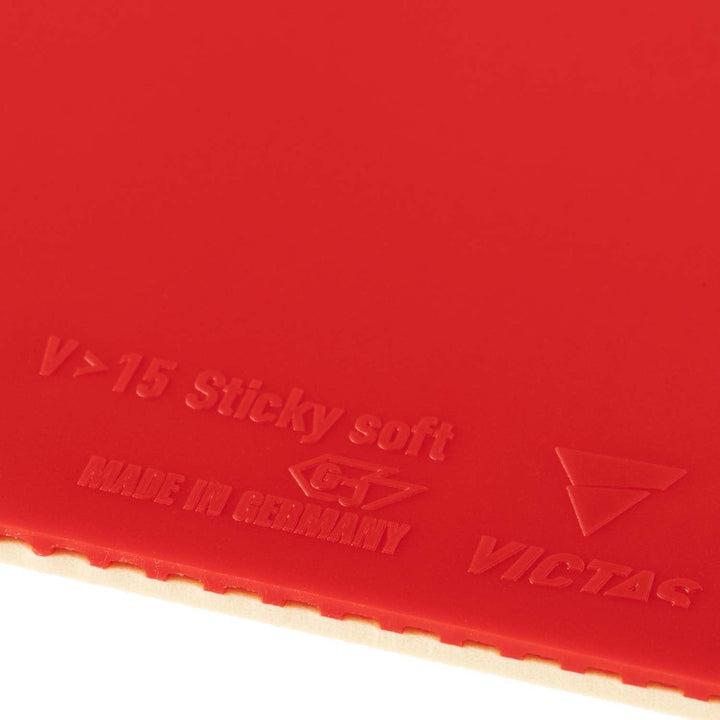 VICTAS Belag V>15 Sticky Soft 2,0mm Rot, 2,0mm Rot