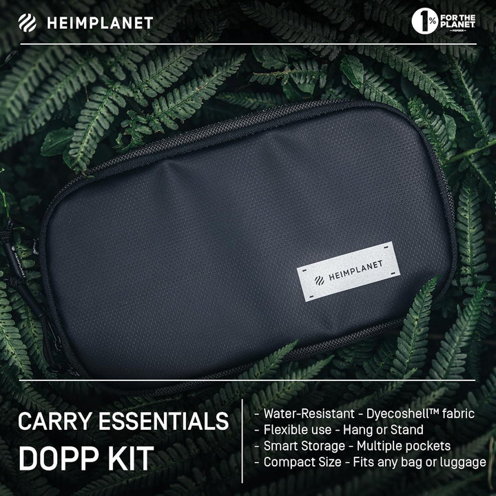 HEIMPLANET Original | HPT Carry Essentials - DOPP KIT Kulturtasche | Wasserfester Kulturbeutel aus r