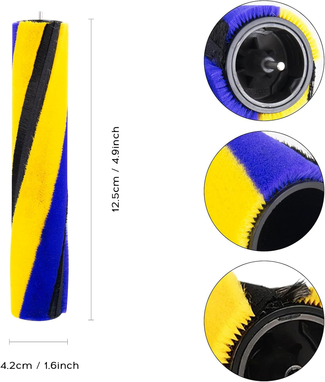 Bürste Ersatzbürste für Dyson V12/V15 Slim Staubsauger Softwalzen Bodendüse Ersatz Bürstenwalze Fluf