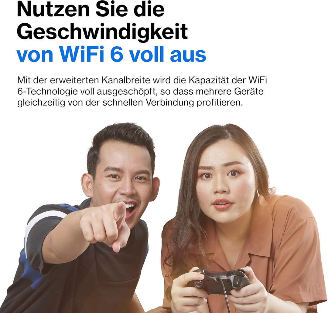 Linksys Atlas 6 Mesh-WiFi 6-System – Dual-Band AX3000 WLAN Router Extender mit 4-mal höherer Geschwi