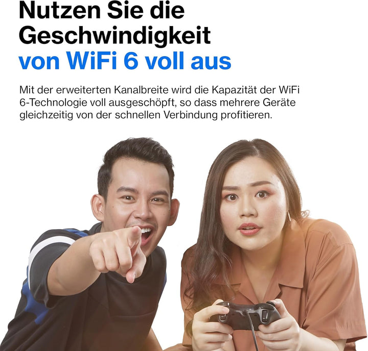 Linksys Atlas 6 Mesh-WiFi 6-System – Dual-Band AX3000 WLAN Router Extender mit 4-mal höherer Geschwi