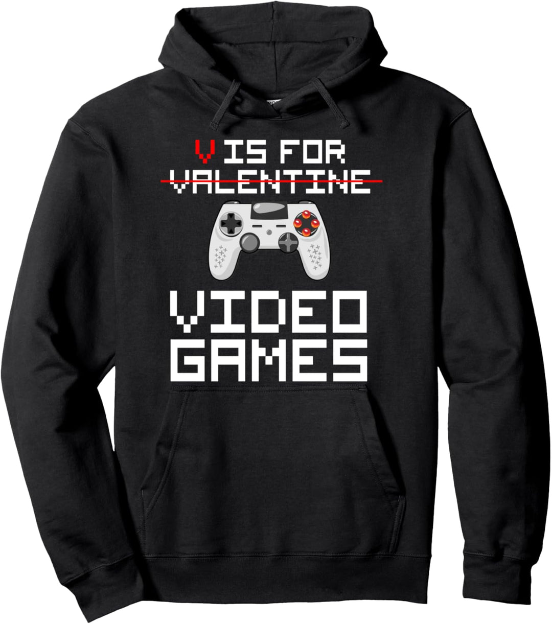 Lustiges Anti Valentinstag Geschenk, Mann, Freund, Gamer Pullover Hoodie