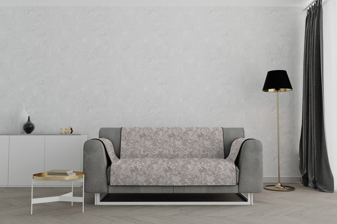 Italian Bed Linen “Glamour” rutschfest Sofa Abdeckung, Braun, 2 Plätze Maxy 2 Plätze maxy Braun, 2 P