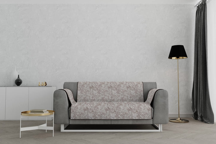 Italian Bed Linen “Glamour” rutschfest Sofa Abdeckung, Braun, 2 Plätze Maxy 2 Plätze maxy Braun, 2 P