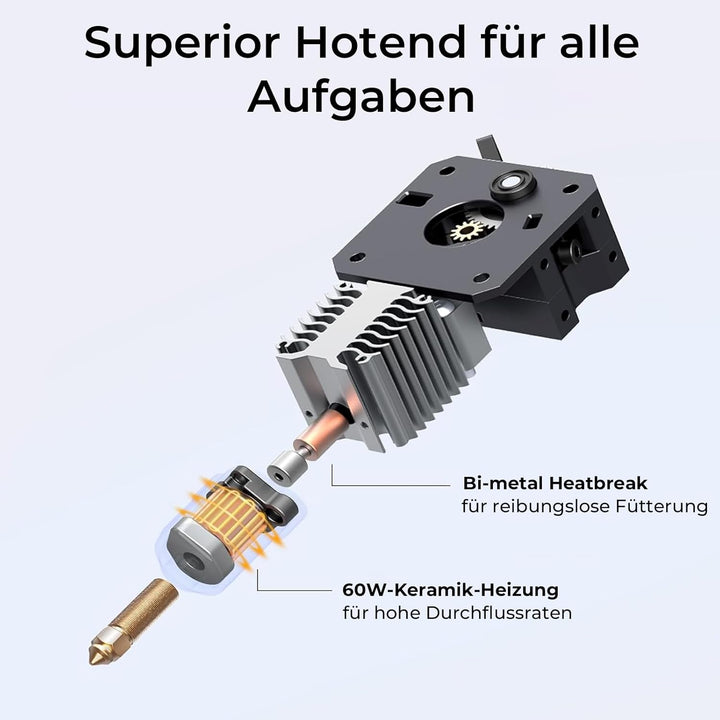 Creality Ender-3 V3 KE 3D Drucker, 500mm/s schnellere Druckgeschwindigkeit FDM Drucker mit Auto-Nive