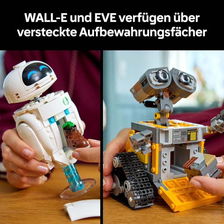 LEGO ǀ Disney and Pixar Wall-E und EVE - Kontruktionsspielzeug für Erwachsene - DIY Set zum Basteln