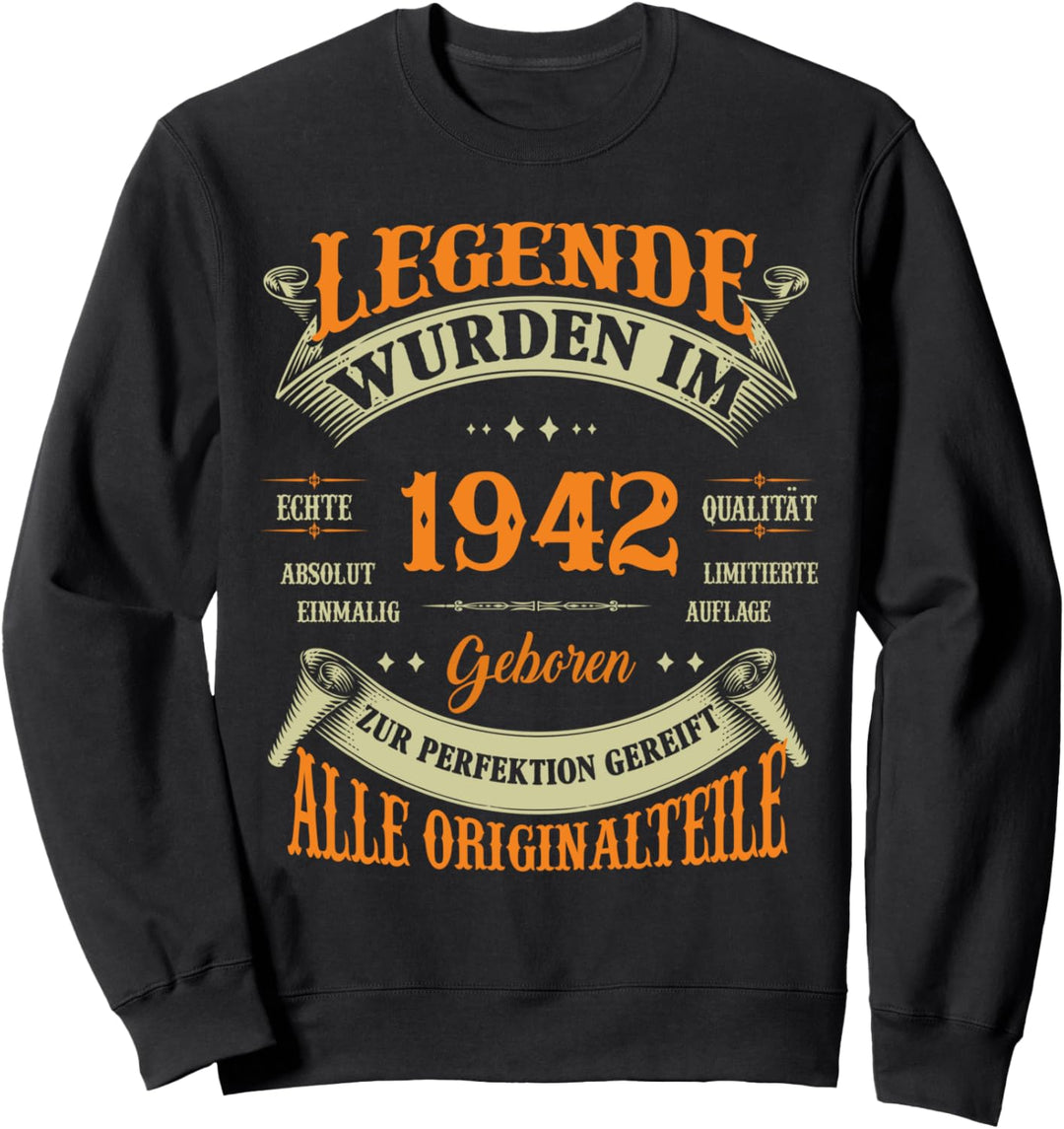 Legenden Wurden Im 1942 Geboren 81. Geburtstag 81 Jahre Sweatshirt