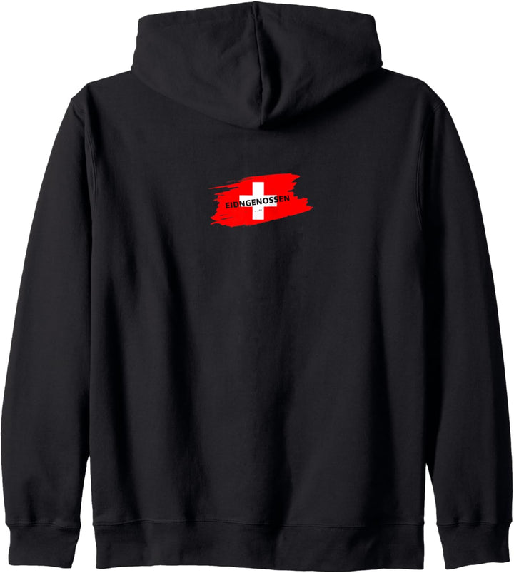 Flagge Schweizerisch Kapuzenjacke