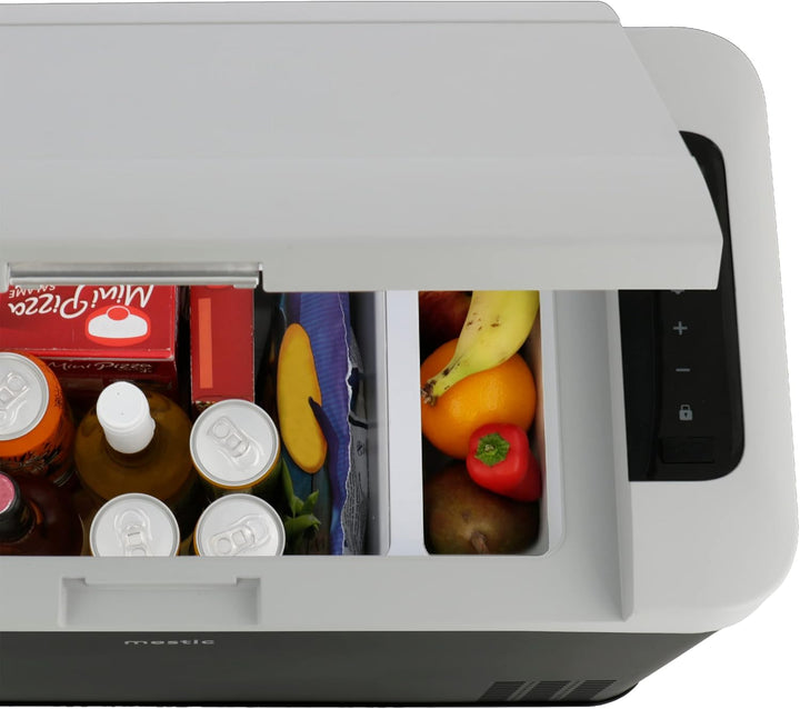 Kühlbox, tragbar, mit Kompression, 12/24 V, 35 l, grau
