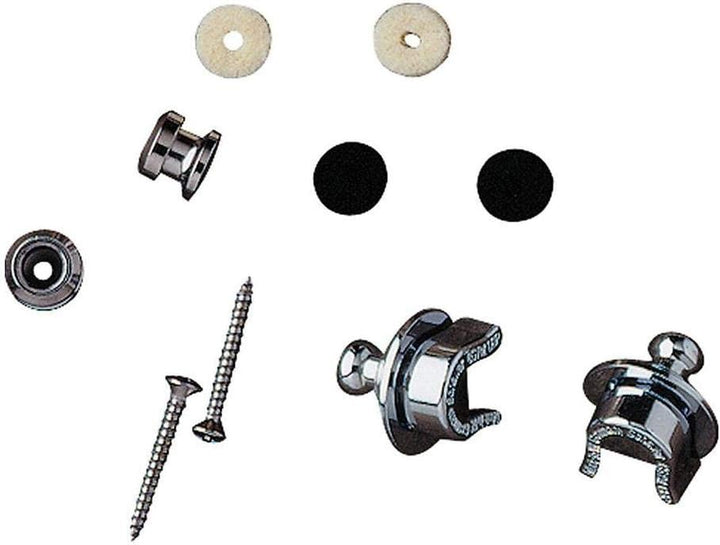 Fender Straplock Kit Chrom Strap Lock Buttons Single, Chrom Strap Lock Buttons Single