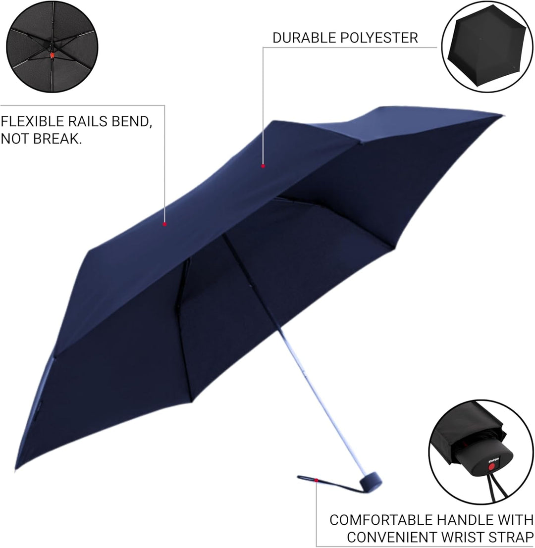 Knirps Taschenschirm AS.050 Slim Small Manual - Der flachste Knirps - Superleicht - Klein und kompak