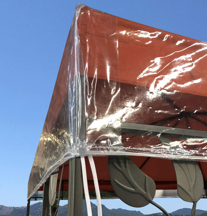 QUICK STAR Pavillon Schutzhaube 3x3m für DOPPELDACH Wasserdicht Transparent 3 x 3 m für Doppeldach,