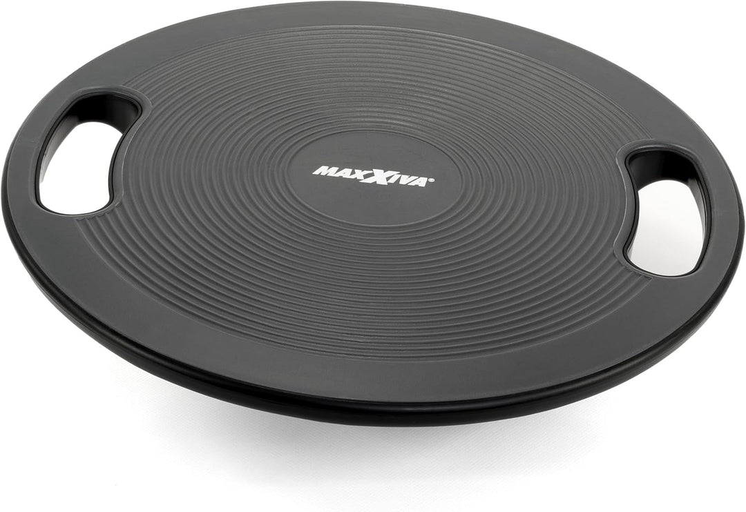 Balanceboard schwarz 40 cm mit Griffen Therapiekreisel Wackelbrett Hometraining Yoga Reha Sport Work