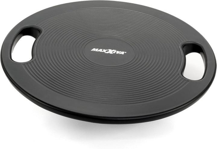 Balanceboard schwarz 40 cm mit Griffen Therapiekreisel Wackelbrett Hometraining Yoga Reha Sport Work