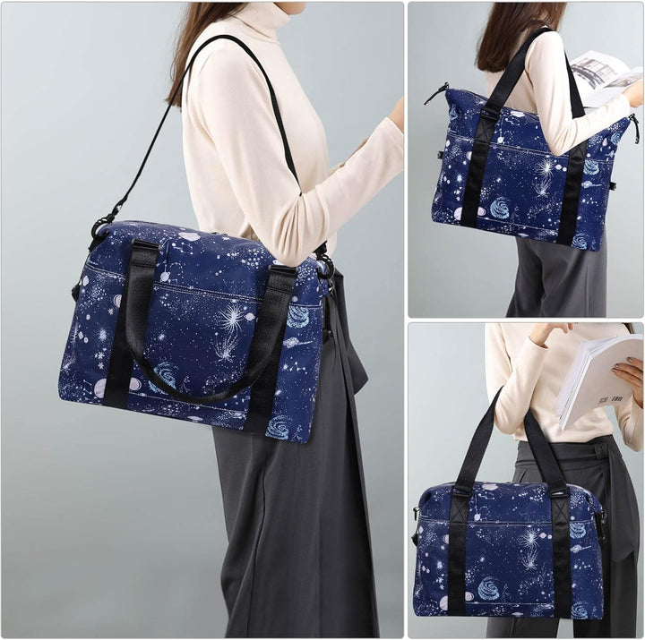 HAWEE Sporttasche Damen Gross Leichte Reisetasche Herren Faltbare Gym Duffel Bag Weekender Travel Ba