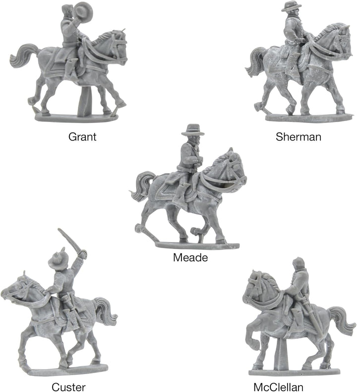 Warlord Games Union Commanders – Epische Massstab, Kunststoff-Miniaturen für schwarzes Pulver hochde