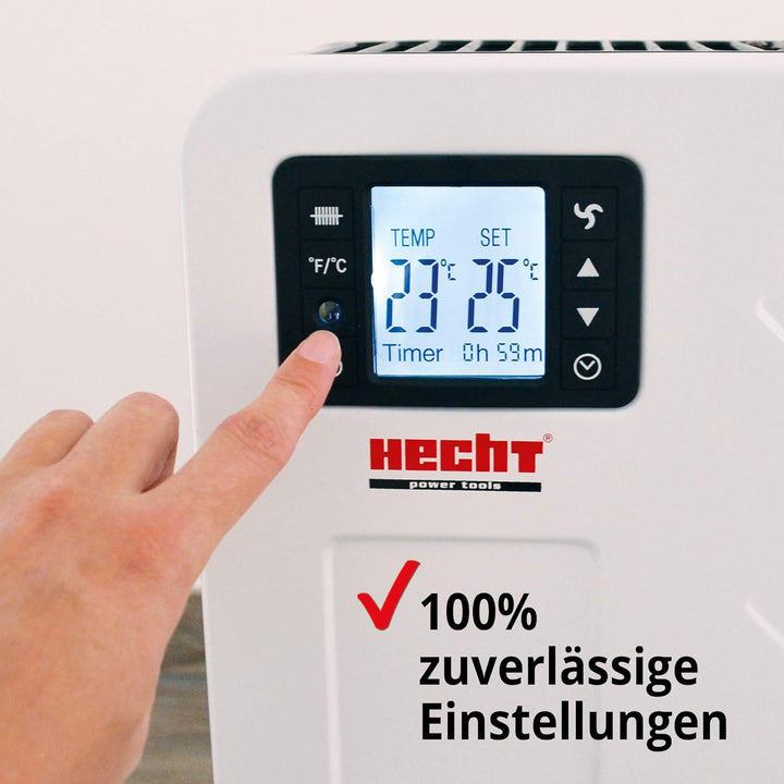 Hecht Elektroheizung (Brandneue Version) - Heizgerät für eine schnelle und wohlfühlende Wärme – Stro