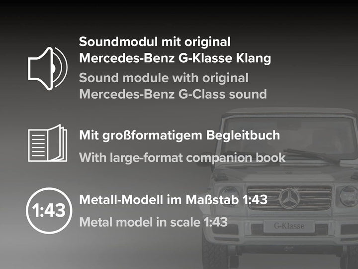 FRANZIS 67052 - Mercedes Benz G-Klasse Adventskalender 2019, Modellbausatz im Massstab 1:43, inkl. S