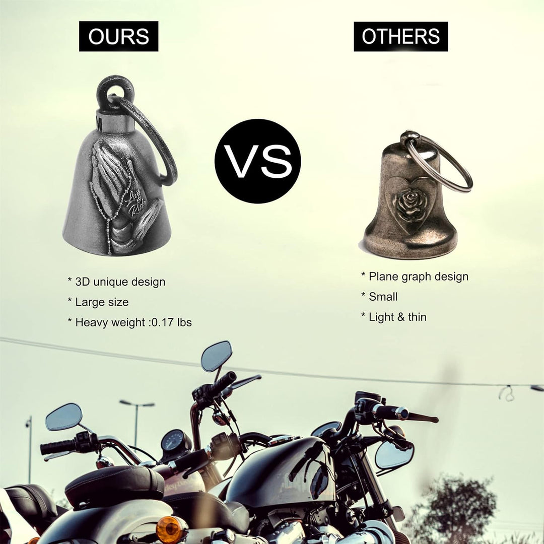 Dream Apparel Motorrad Guardian Bell Biker Bell Hanger, Gremlin Bell Schlüsselanhänger für Glück, Hä
