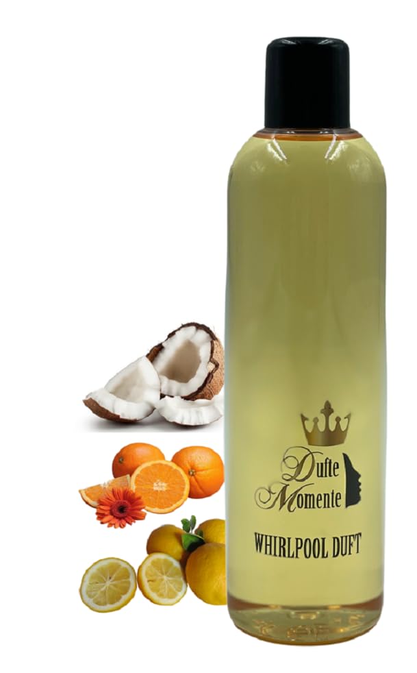 Dufte Momente | Whirlpool Duft 260ml | Kokos - Orange - Citrus | mit naturreinen und natürlichen äth