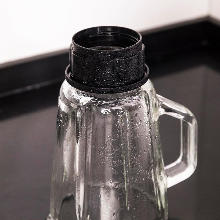 Cecotec Mixer Glas Power Schwarz Titan 1000 INOX. 1000 W, Edelstahlgehäuse, 6-Blatt-Blatt mit schwar