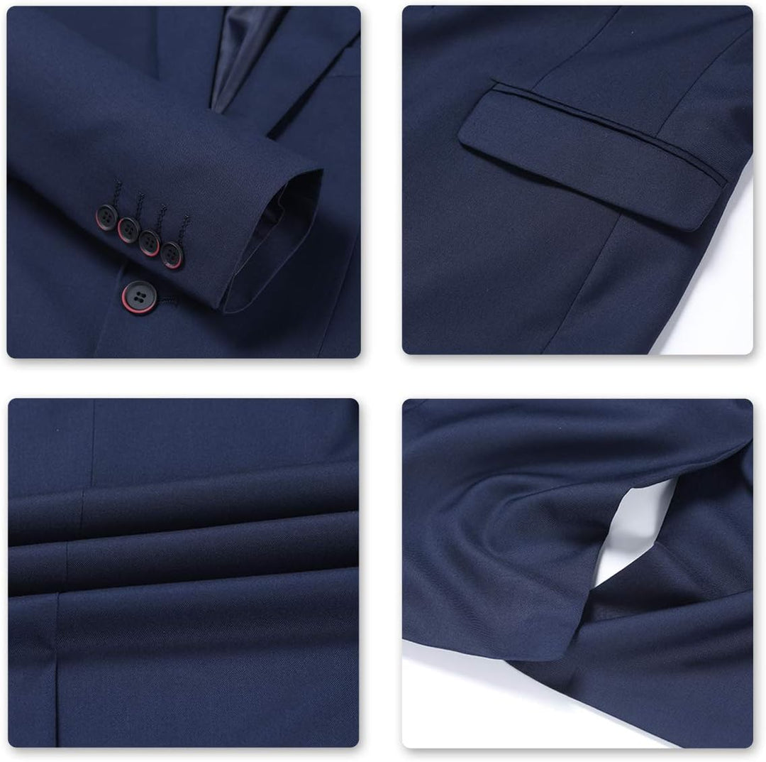 Anzug Herren Anzug 2 Teilig Slim Fit Herrenanzug Hochzeit Anzüge Herren Modern Sakko für Business, D