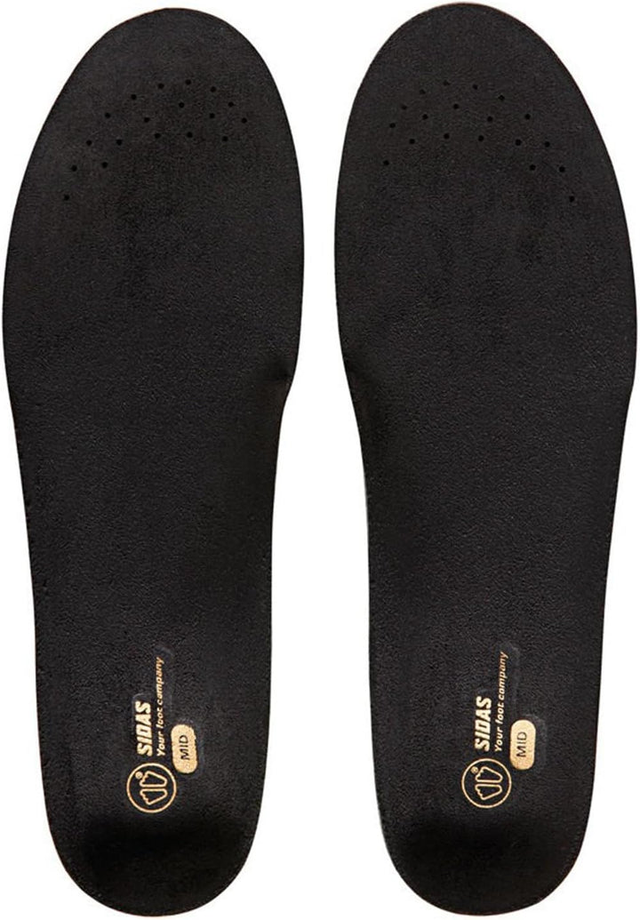 Sidas 3Feet Slim Mid Einlegesohlen/Sportsohlen, Schwarz/Grün, L
