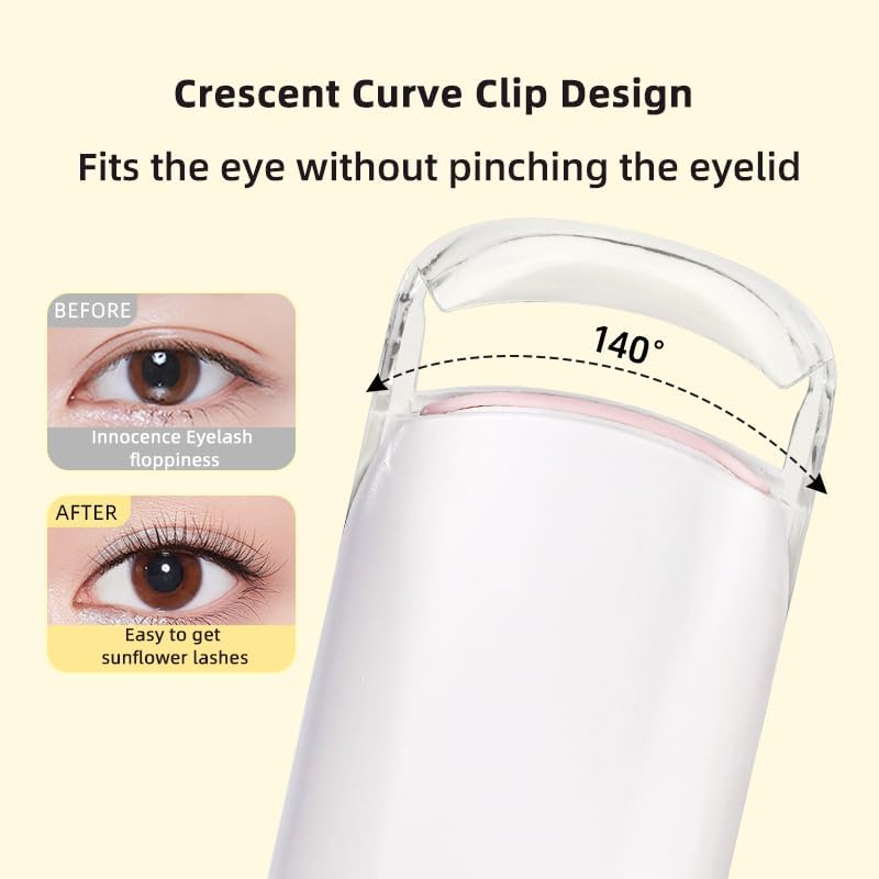 OBEST Beheizbare Wimpernzange, Elektrische Wimpernzange mit 2 Temperaturmodi Wimpern Curler Beheizt