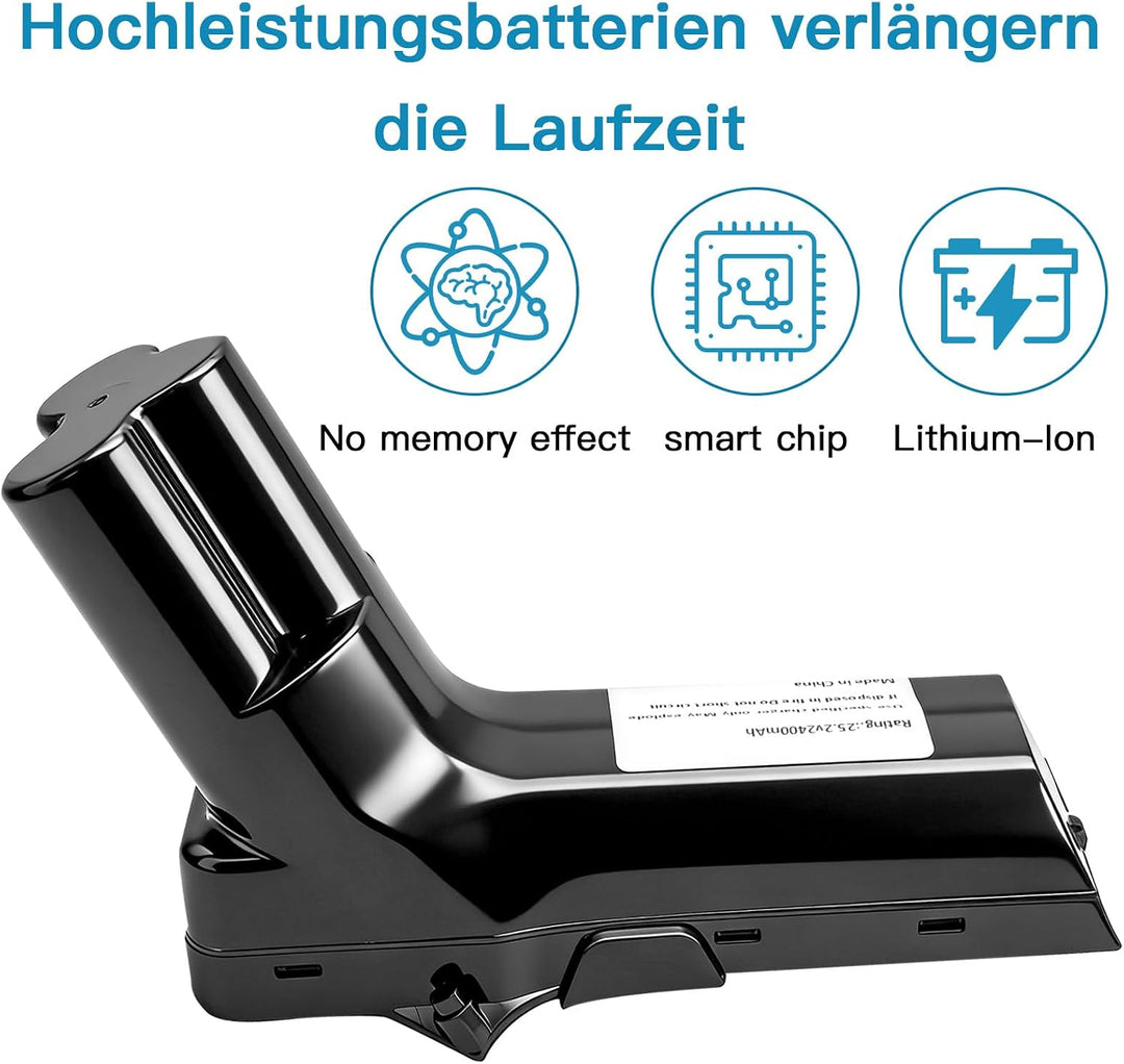 Ersatzakku für Philips Staubsauger, kompatibel mit den kabellosen Handstaubsaugern der Serien FC6822