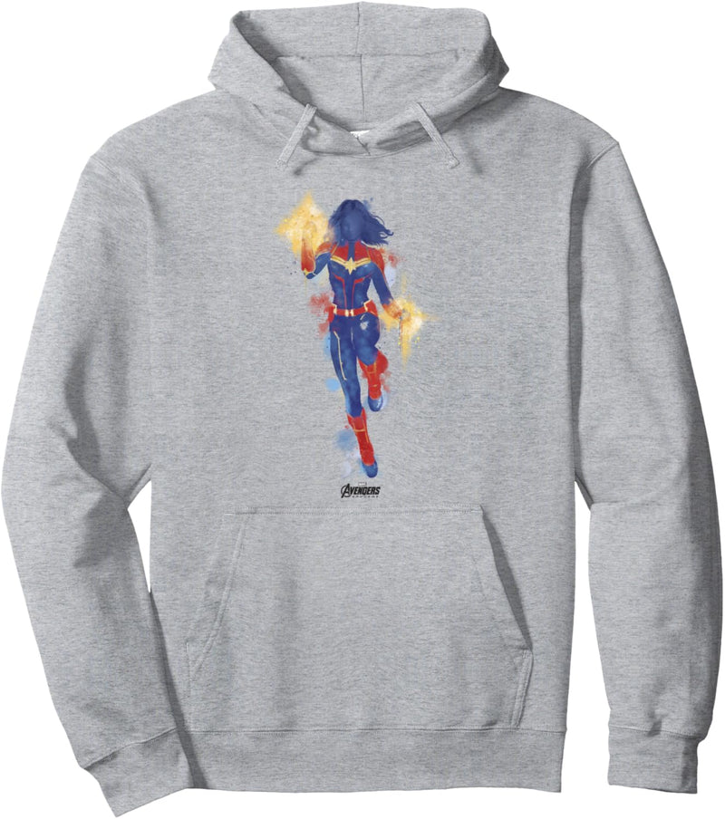 Marvel Avengers: Endgame Captain Marvel Spray Paint Portrait Pullover Hoodie