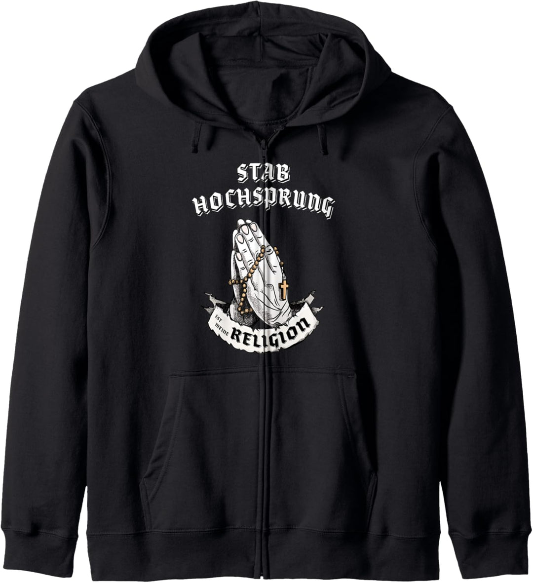 Stabhochsprung ist meine Religion I Lustiges Geschenk Kapuzenjacke