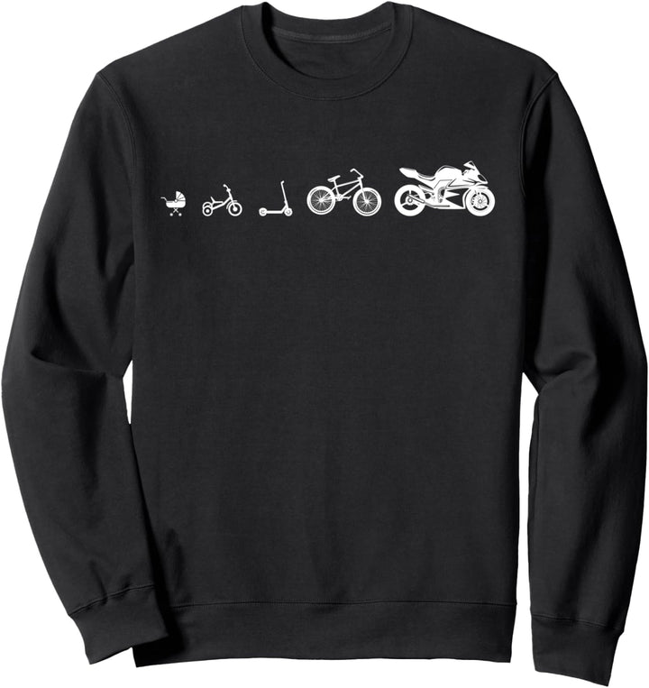 Evolution Zweirad Roller Motorrad Biker Sweatshirt