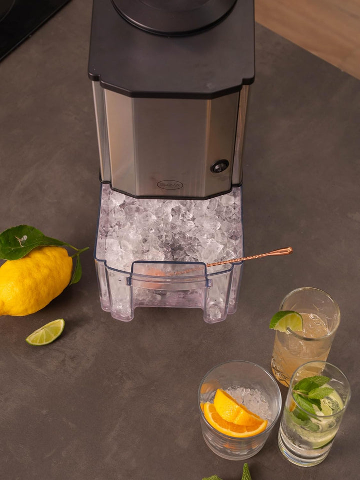 RGV Crush Ice Maker Junior Schwarz/Edelstahl/Transparent