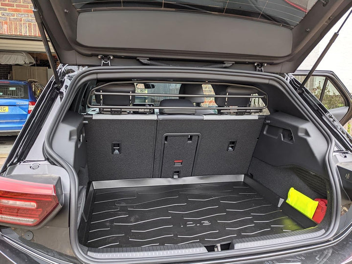 ERGOTECH Trenngitter Hundegitter kompatibel mit Volkswagen ID.3, RDA65HBG-2HXXS8, für Hunde und Gepä