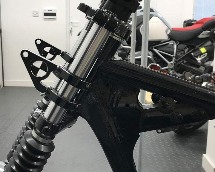 Motorrad Scheinwerfer-Halter Passend Für BMW Cafe Racer Projekt - Schwarz, 36-37mm, 36-37mm